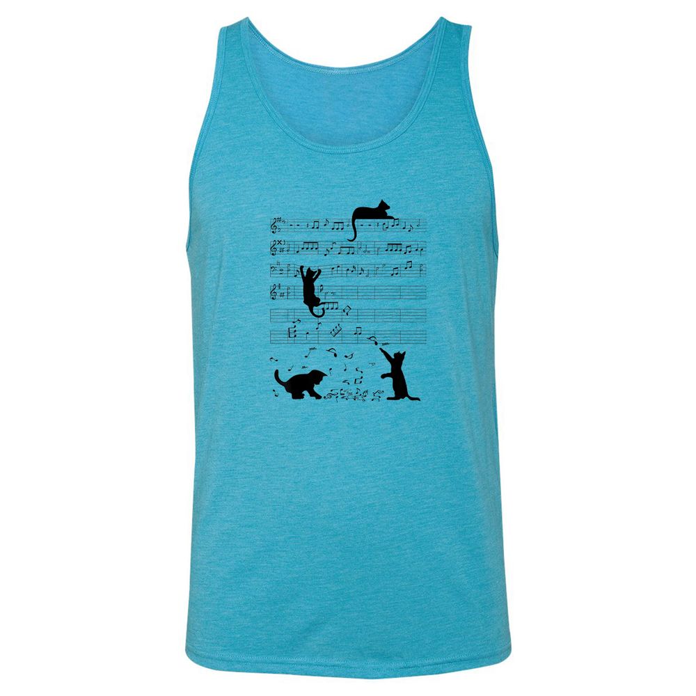 Unisex Jersey Tank - SJLTWM79 - Aqua Triblend - 3