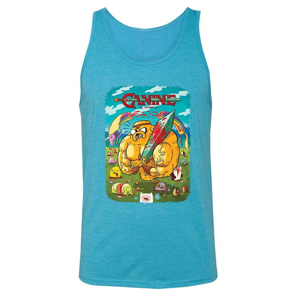 Unisex Jersey Tank - K4ADEDX6 - Aqua Triblend - 3