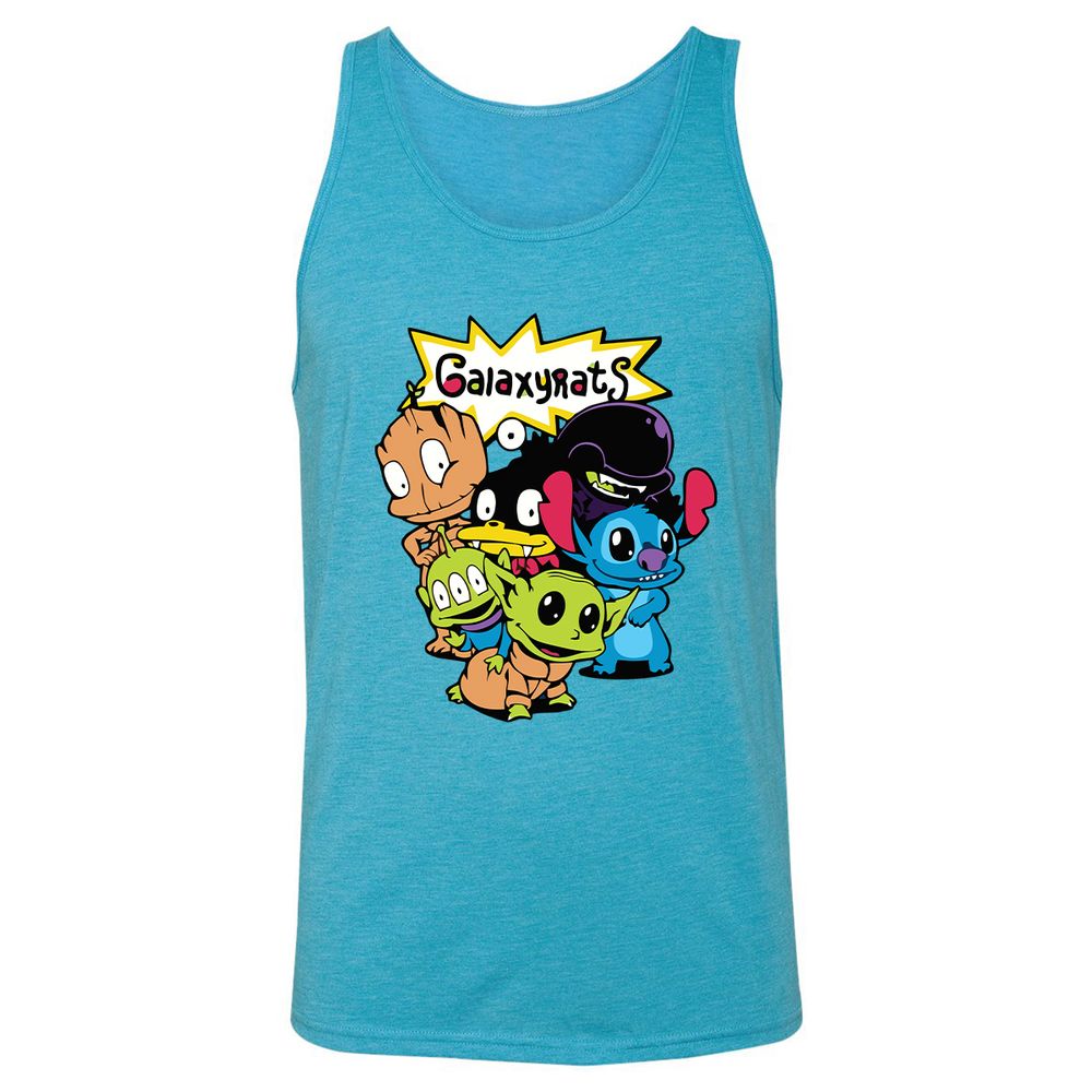 Unisex Jersey Tank - XQEVZ6R6 - Aqua Triblend - 3