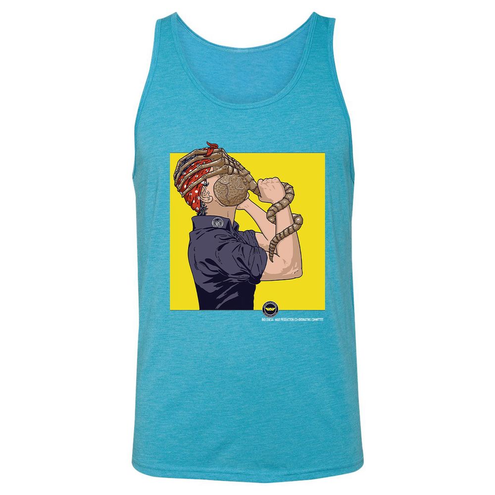 Unisex Jersey Tank - NVUY8EWR - Aqua Triblend - 3