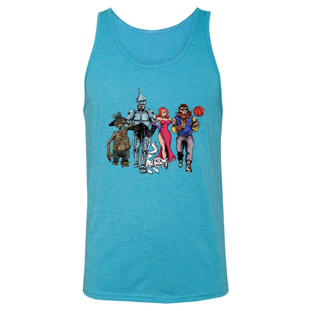Unisex Jersey Tank - 4VWBQ1D4 - Aqua Triblend - 3