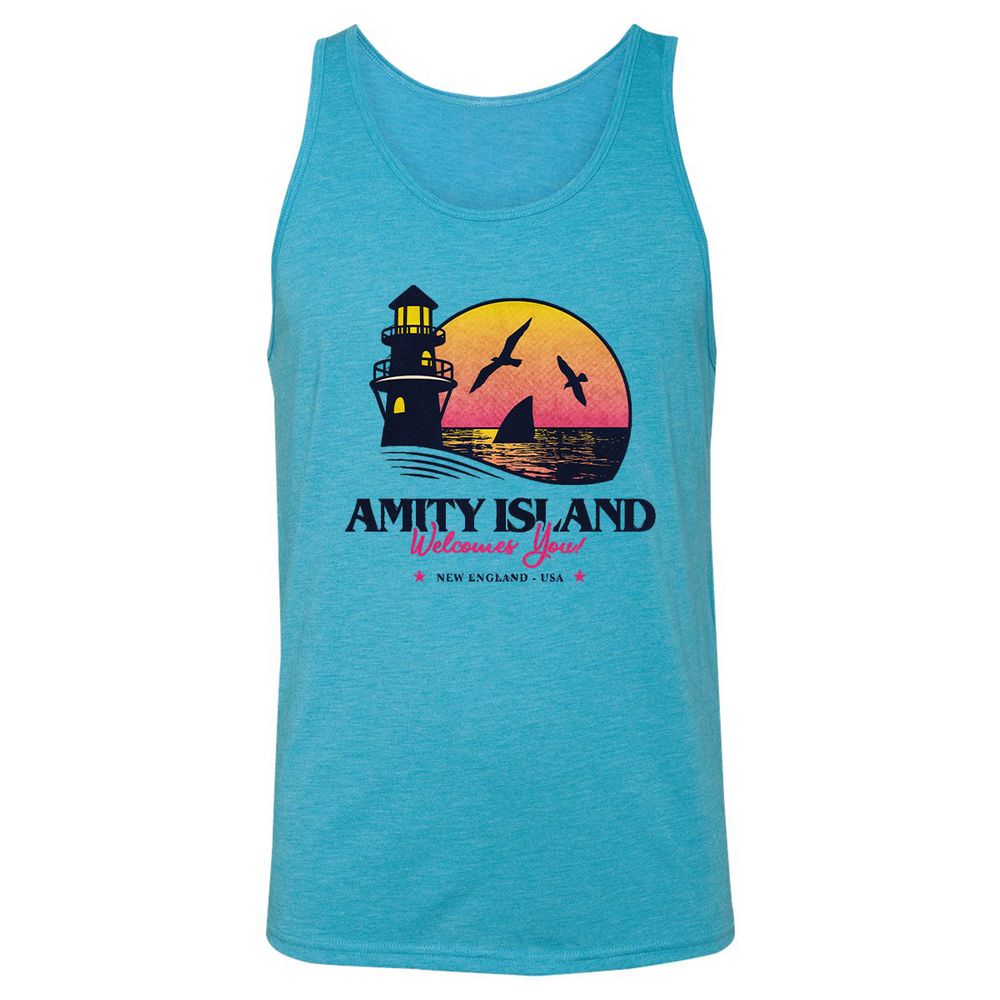 Unisex Jersey Tank - KNF8EM6N - Aqua Triblend - 3