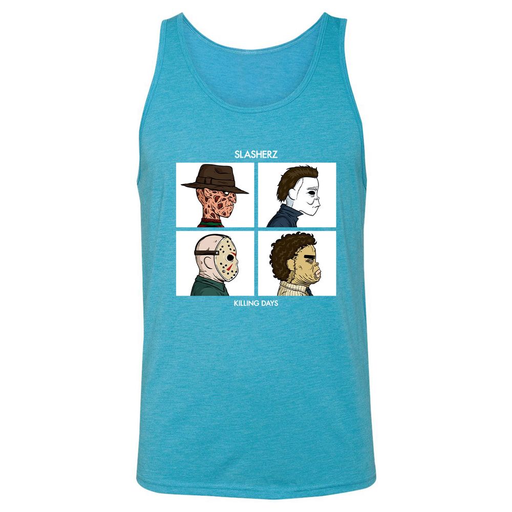 Unisex Jersey Tank - J13HBC82 - Aqua Triblend - 3