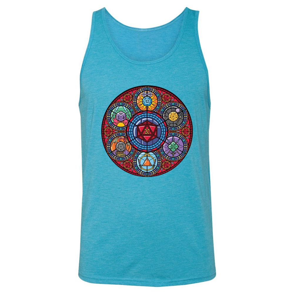 Unisex Jersey Tank - N29LD95D - Aqua Triblend - 3