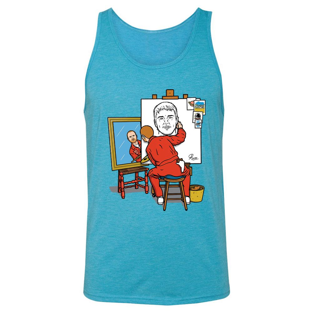 Unisex Jersey Tank - XHFKBCDV - Aqua Triblend - 3