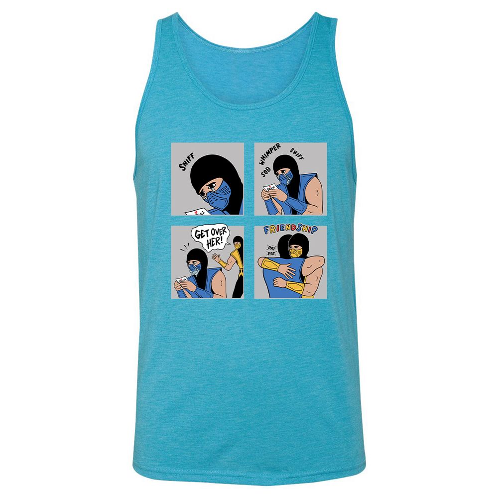 Unisex Jersey Tank - 42C3X72D - Aqua Triblend - 3