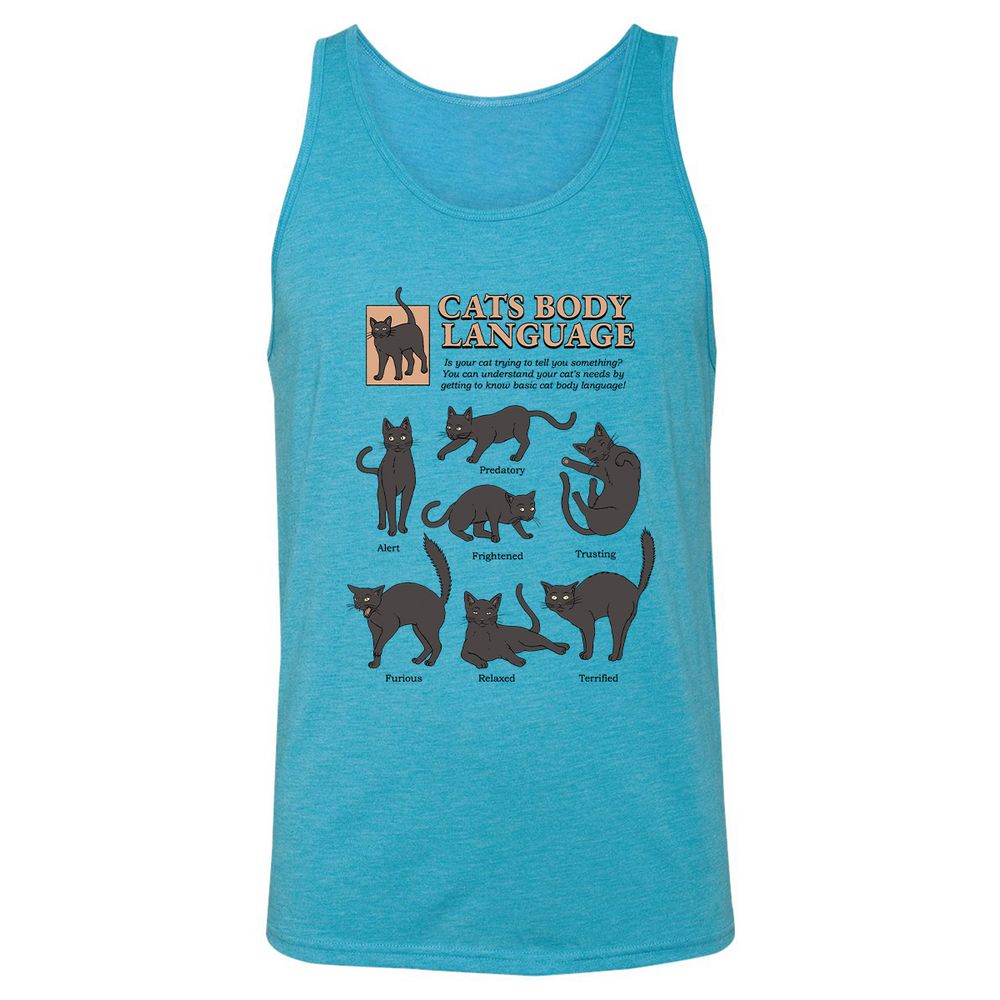 Unisex Jersey Tank - MZ6F74KZ - Aqua Triblend - 3