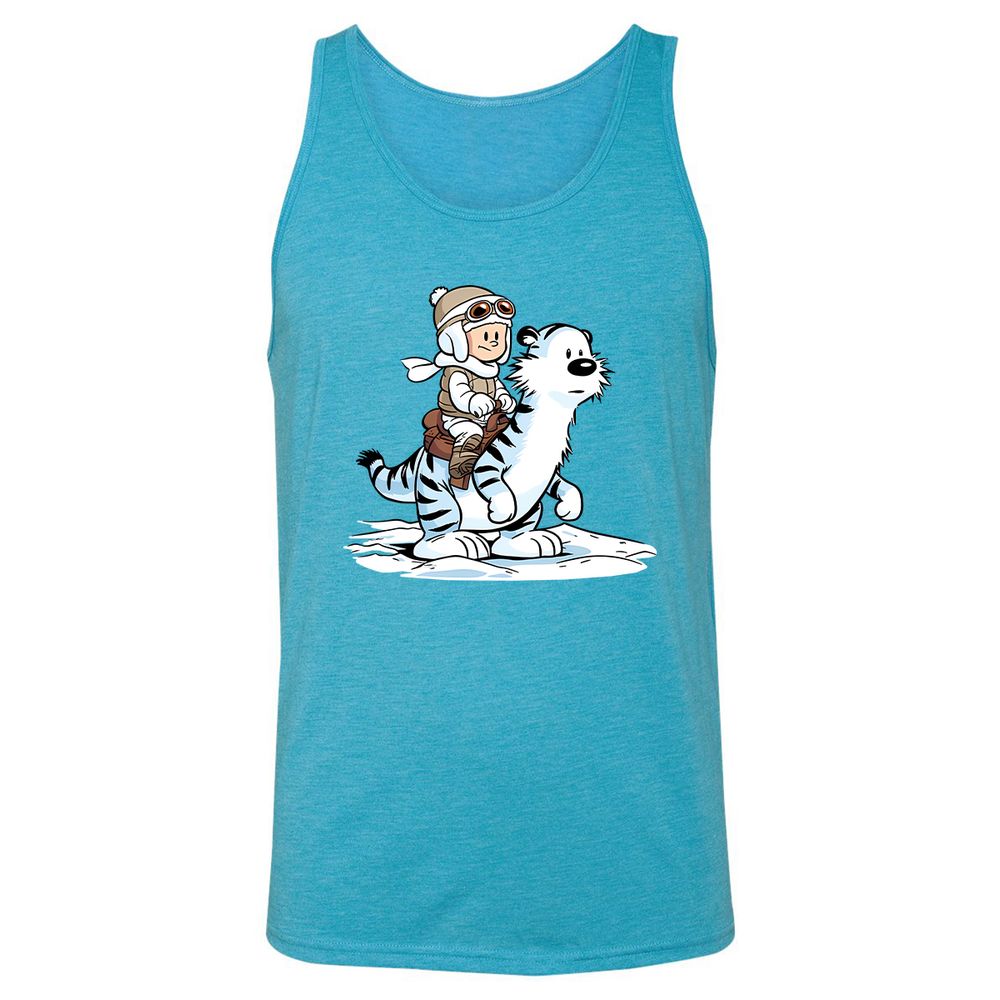 Unisex Jersey Tank - SAPHDTMK - Aqua Triblend - 3
