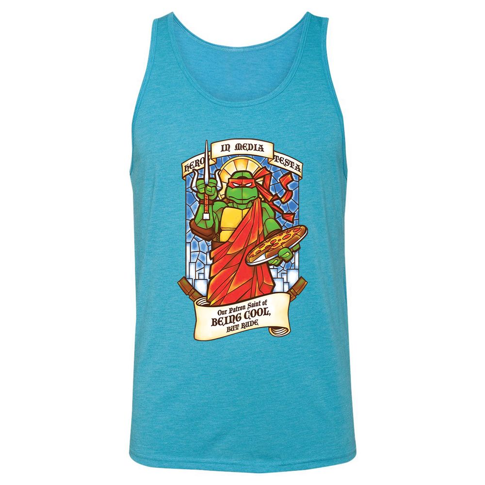 Unisex Jersey Tank - YYQEV8NT - Aqua Triblend - 3