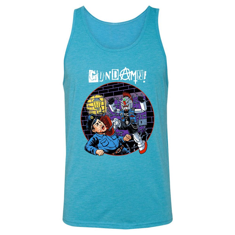 Unisex Jersey Tank - TD6WAHDD - Aqua Triblend - 3