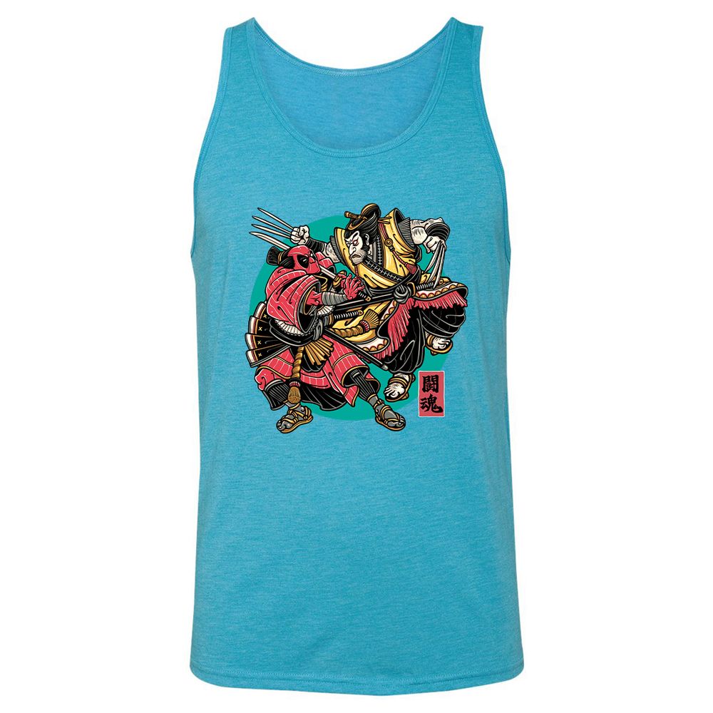 Unisex Jersey Tank - ZQW8UAZ8 - Aqua Triblend - 3