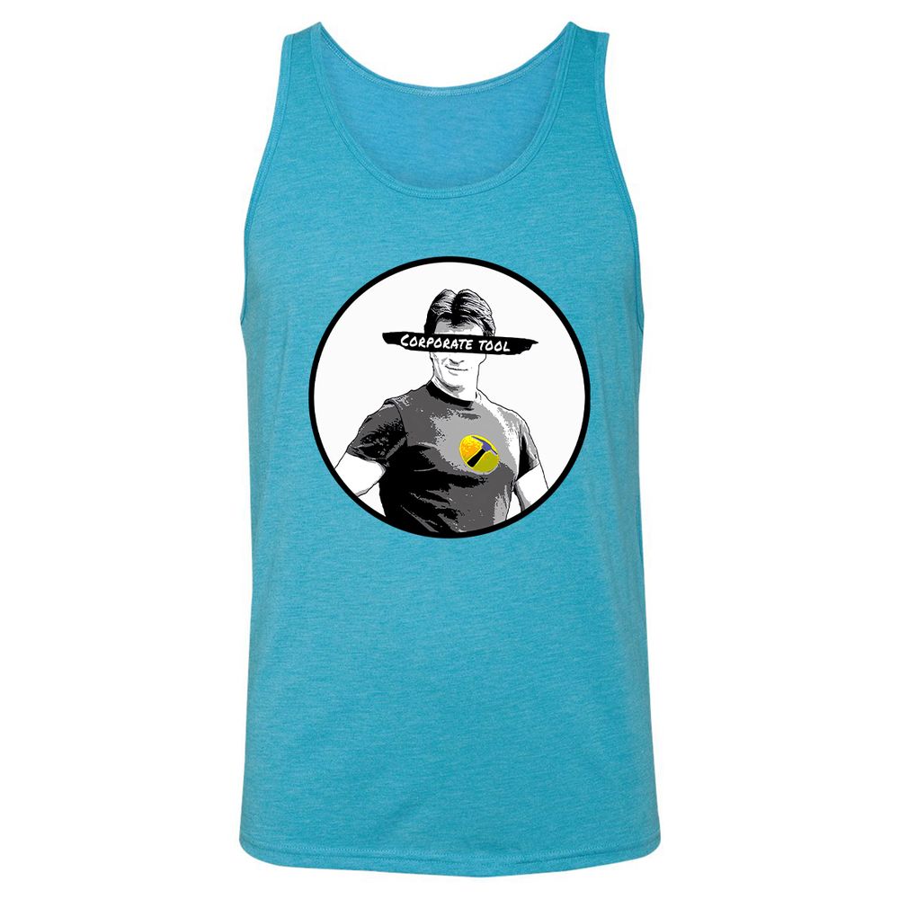 Unisex Jersey Tank - K9EVSJEK - Aqua Triblend - 3