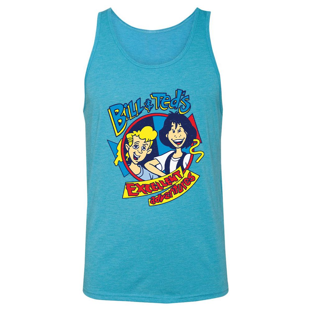 Unisex Jersey Tank - B4ZVLJVE - Aqua Triblend - 3