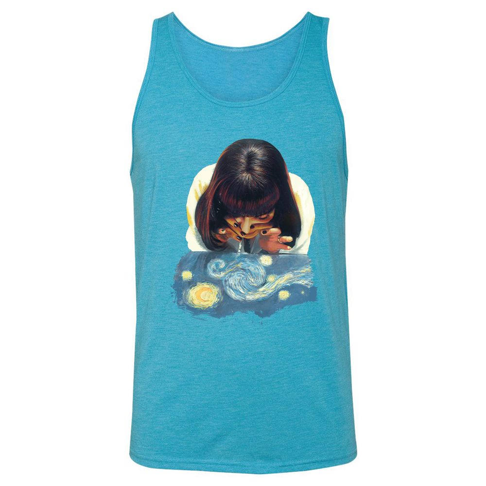 Unisex Jersey Tank - 1XBZKPZ7 - Aqua Triblend - 3
