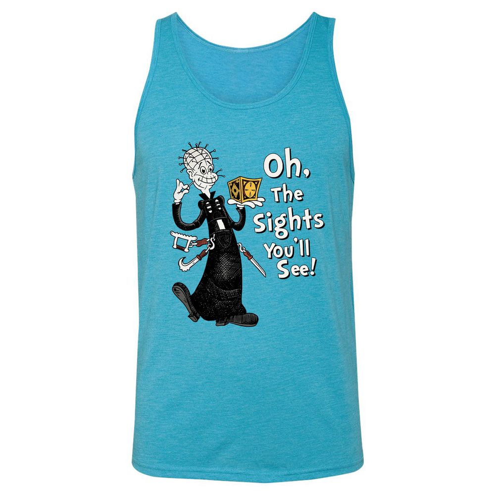 Unisex Jersey Tank - UM6A4CS2 - Aqua Triblend - 3