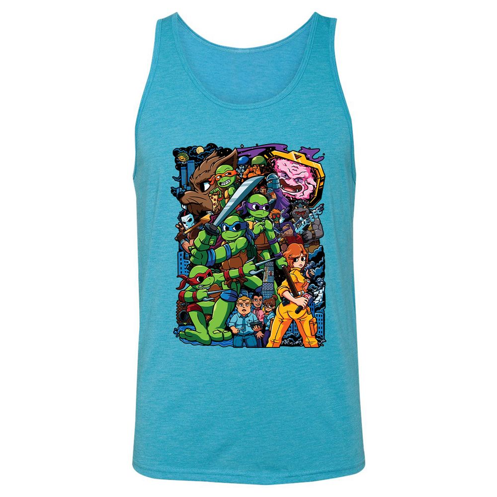 Unisex Jersey Tank - YRBN5M1D - Aqua Triblend - 3