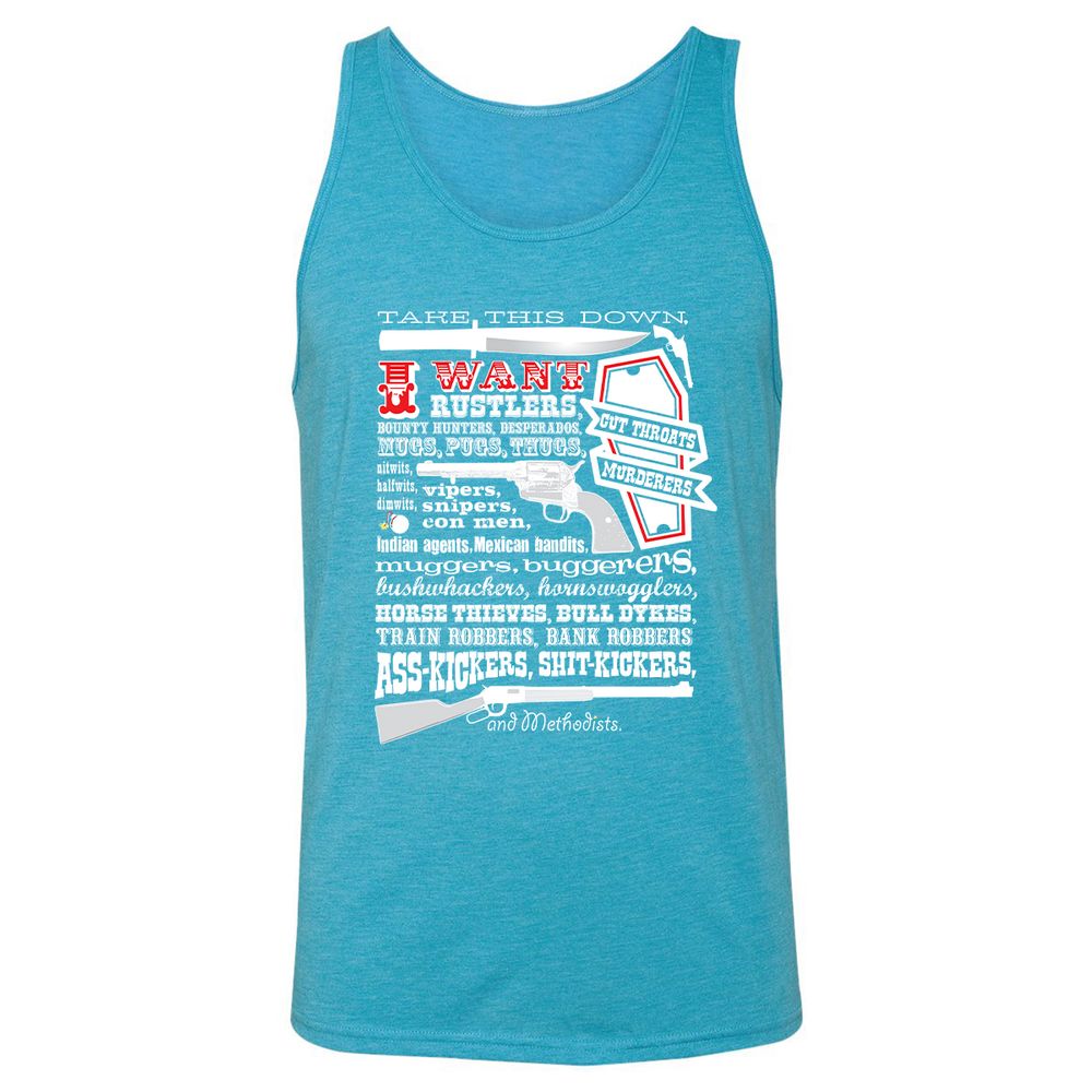 Unisex Jersey Tank - UMA6XXYF - Aqua Triblend - 3