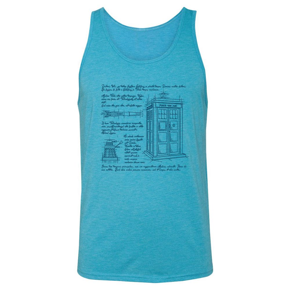 Unisex Jersey Tank - G2SJ812X - Aqua Triblend - 3