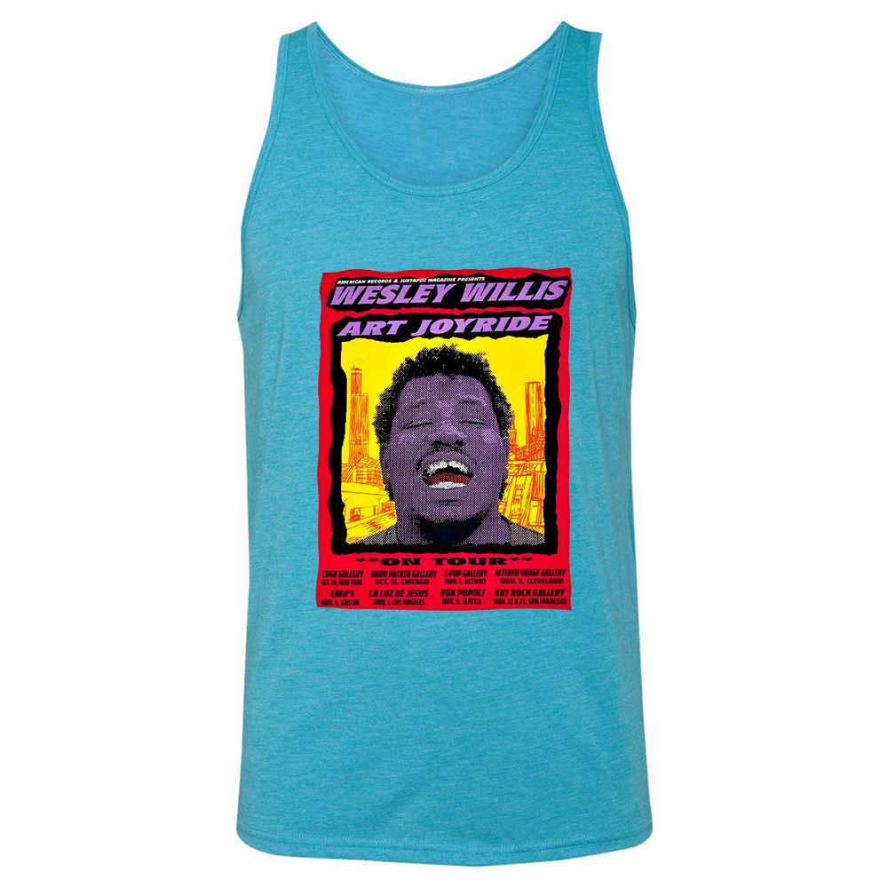 WESLEY WILLIS - ART JOYRIDE - Aqua Triblend - 3