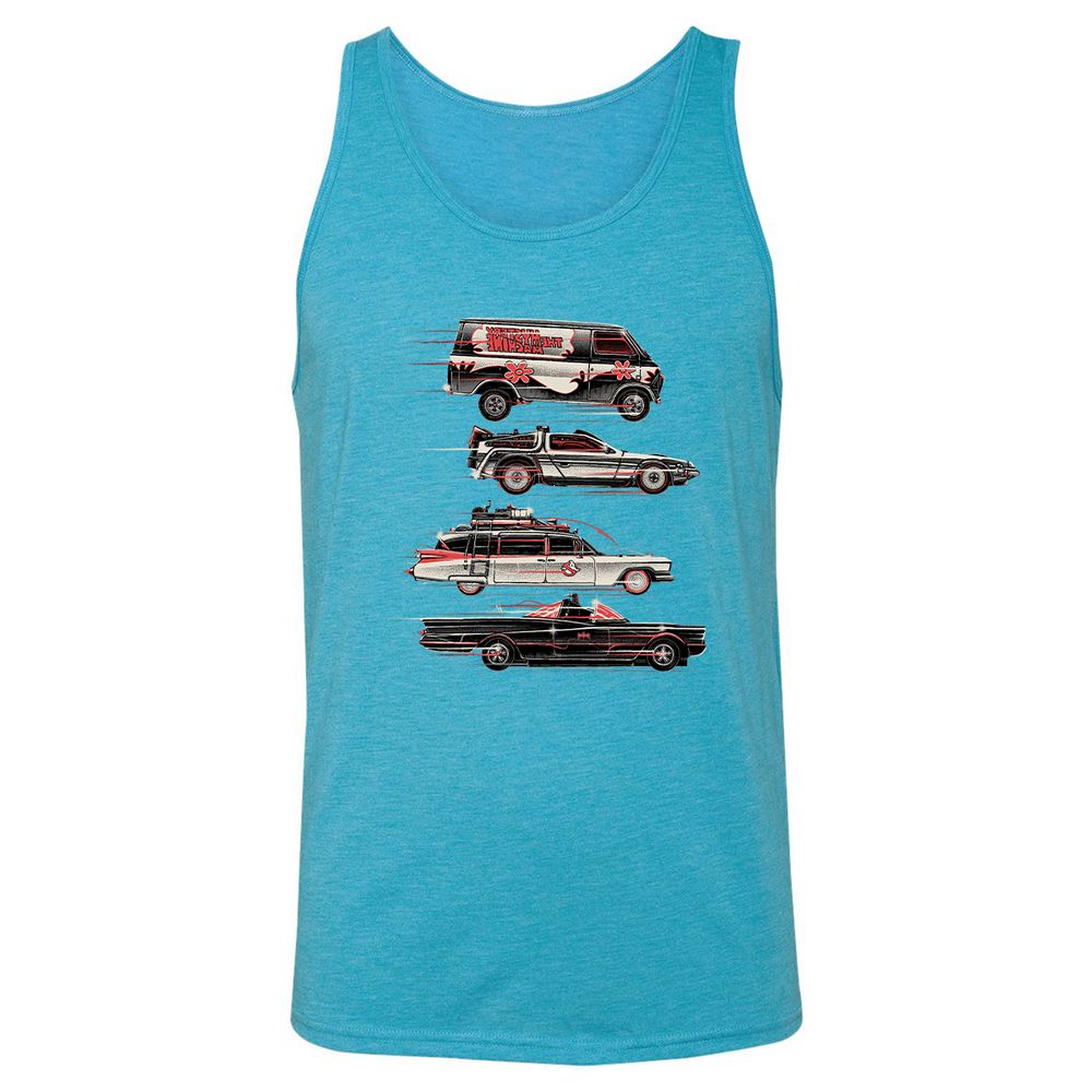 Unisex Jersey Tank - 5VL3M58E - Aqua Triblend - 3