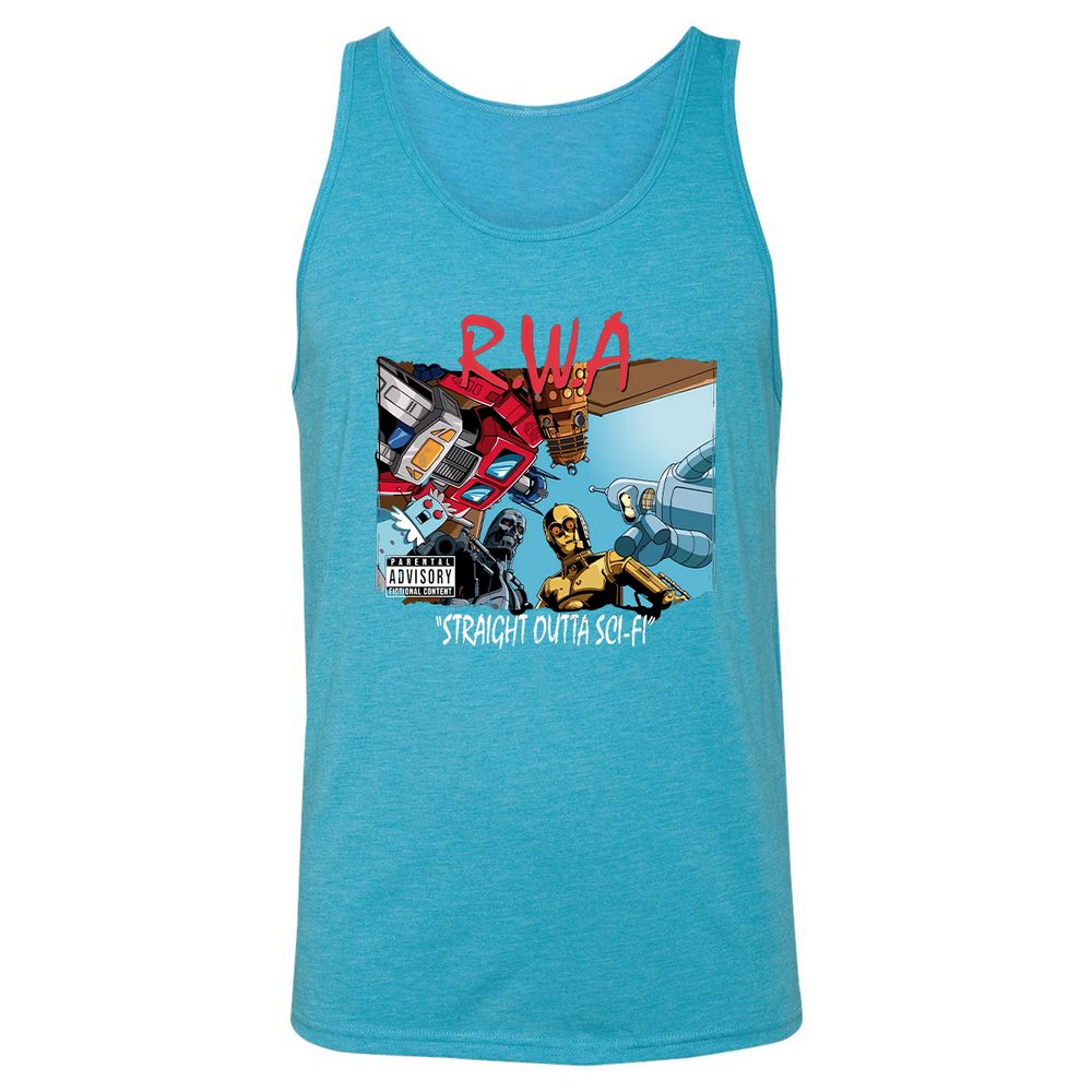 Unisex Jersey Tank - B73SD5D3 - Aqua Triblend - 3