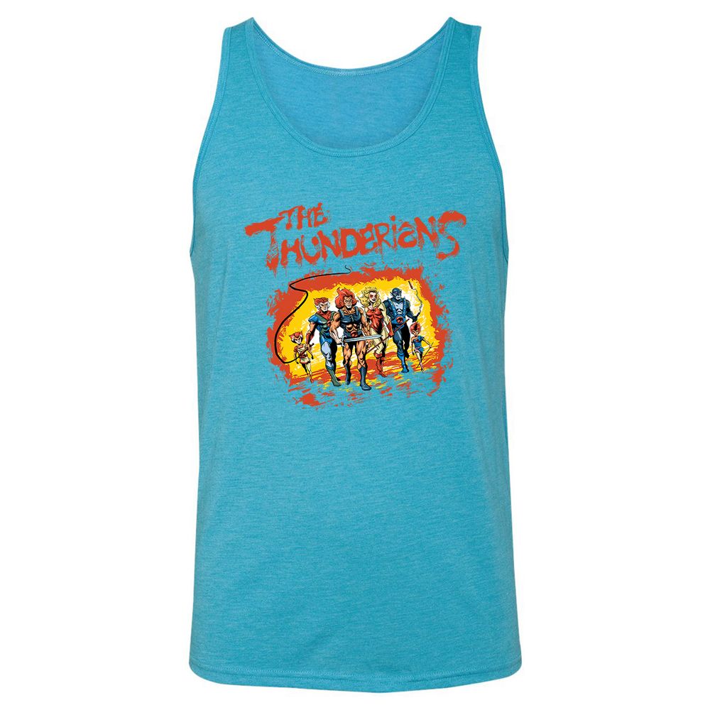 Unisex Jersey Tank - KFGV1YX9 - Aqua Triblend - 3