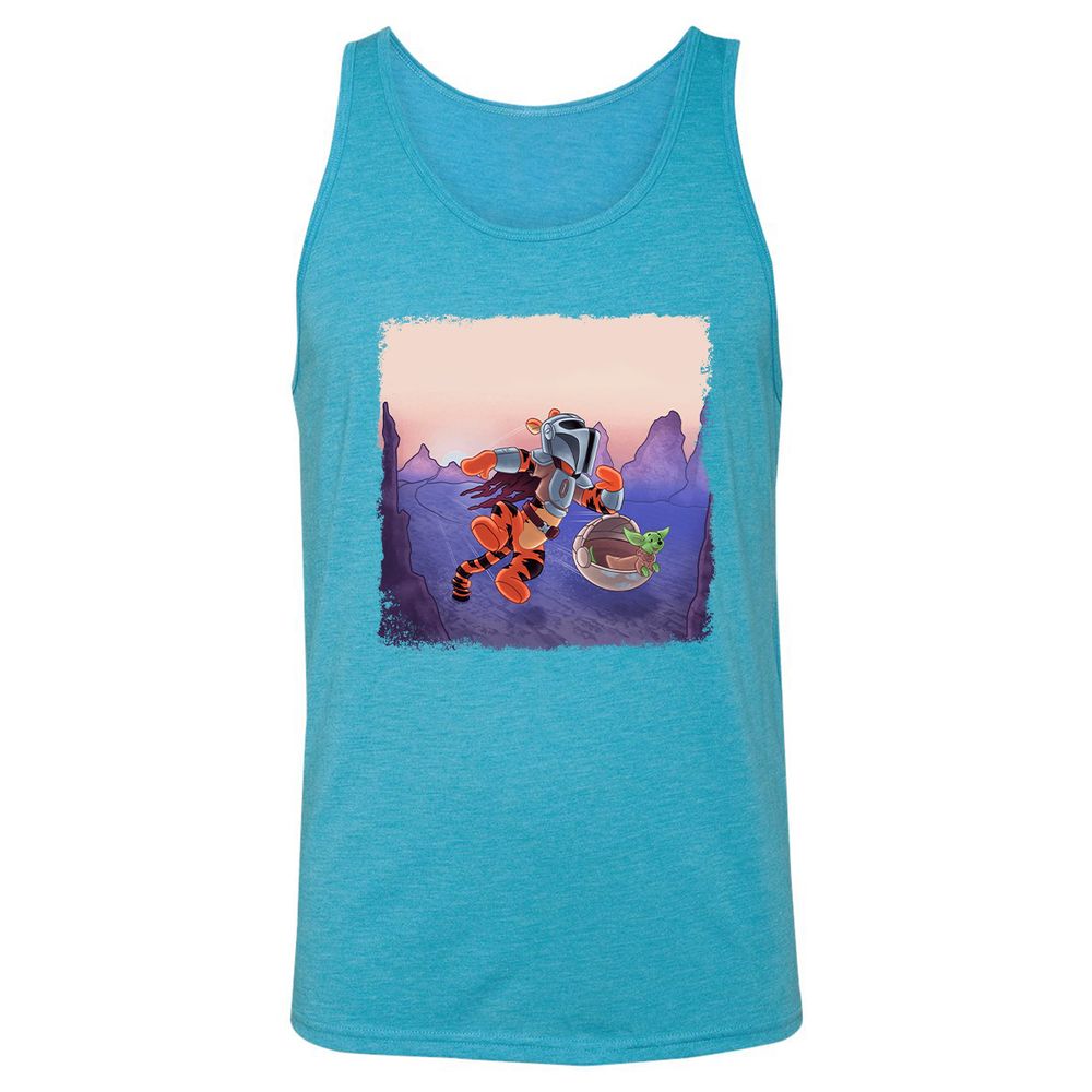 Unisex Jersey Tank - YWF3P6JV - Aqua Triblend - 3