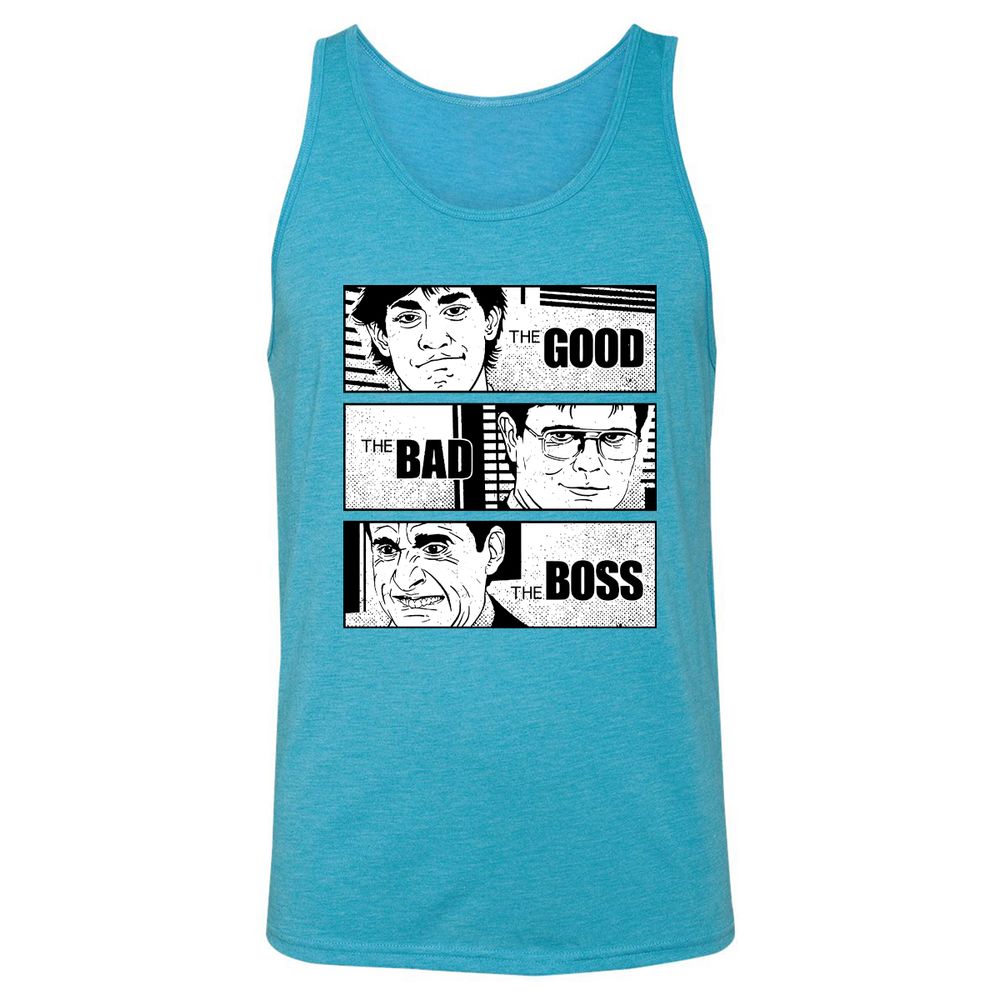 Unisex Jersey Tank - W9J6ZK8G - Aqua Triblend - 3