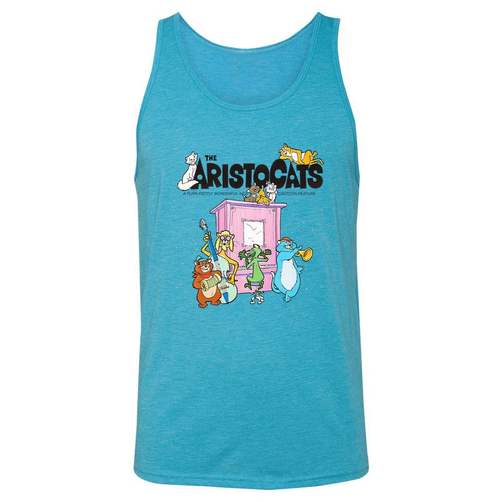 Unisex Jersey Tank - HM2BKBGS - Aqua Triblend - 3