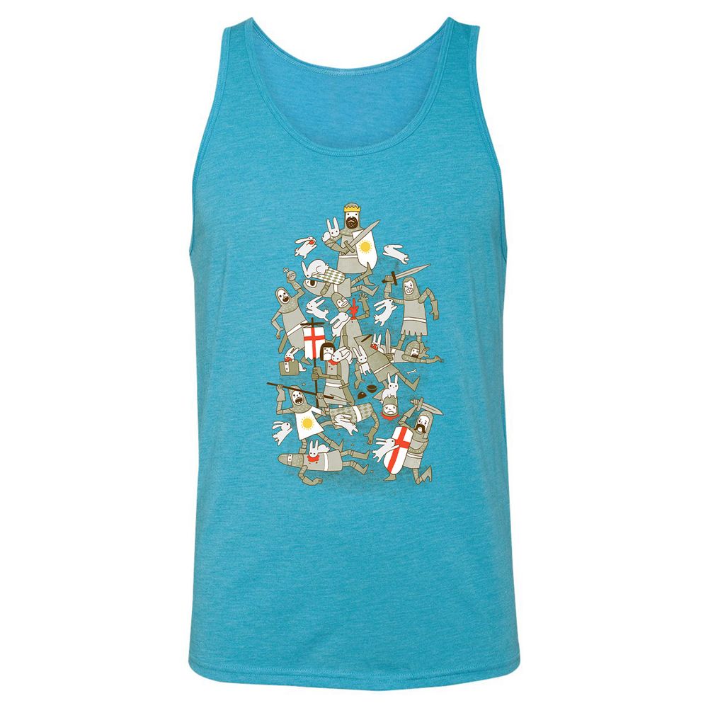 Unisex Jersey Tank - 1JAGTEK7 - Aqua Triblend - 3