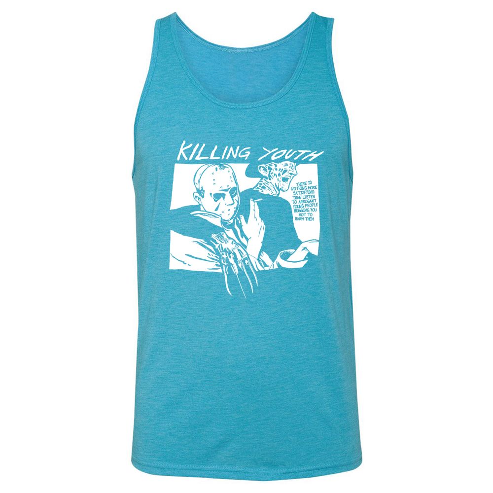 Unisex Jersey Tank - JD99HVHV - Aqua Triblend - 3