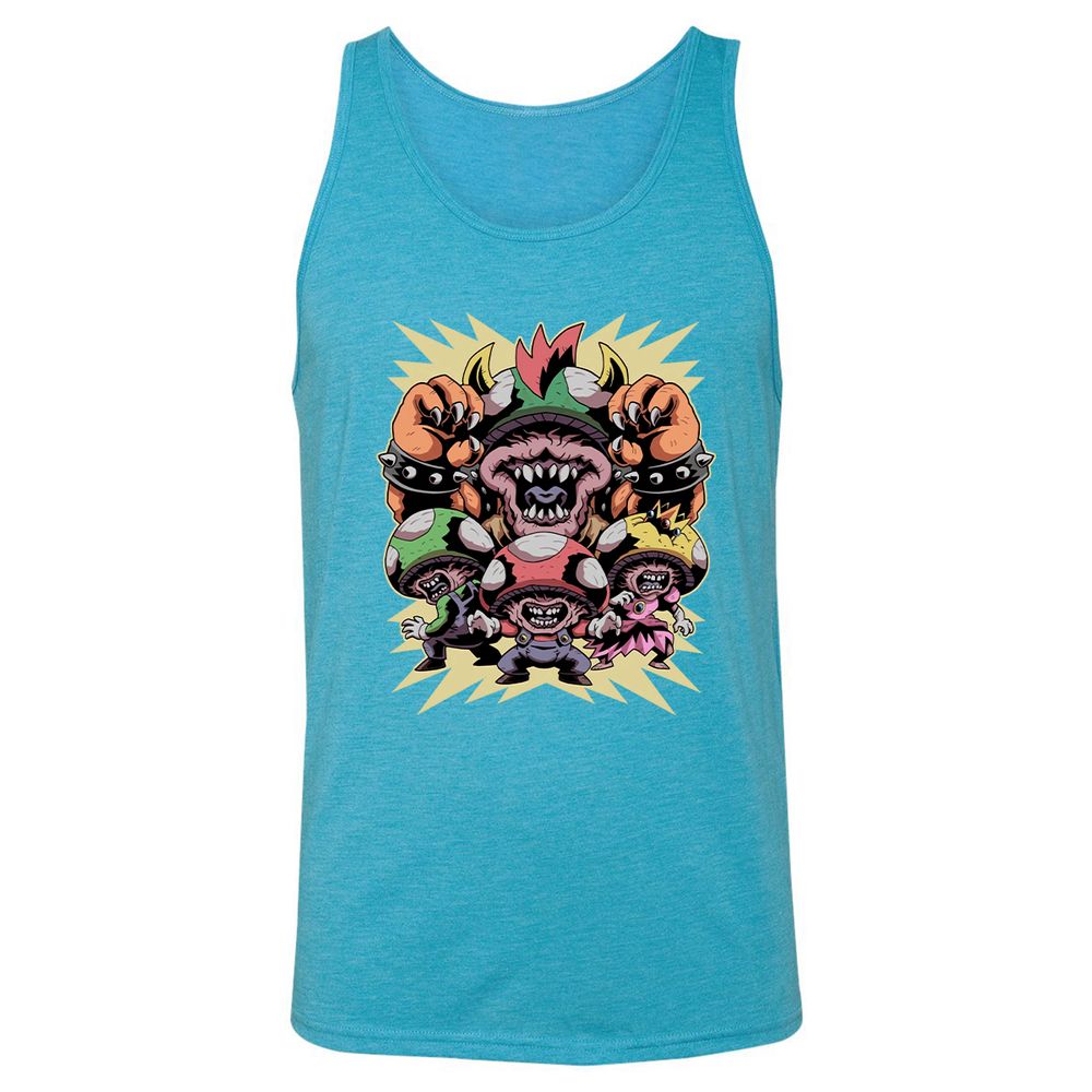 Unisex Jersey Tank - S38UHWP6 - Aqua Triblend - 3