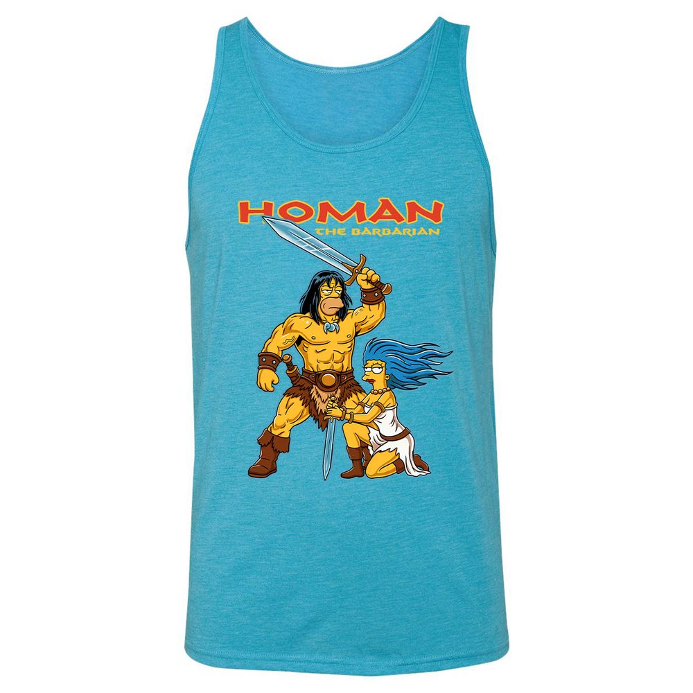 Unisex Jersey Tank - 4MYCKF5C - Aqua Triblend - 3