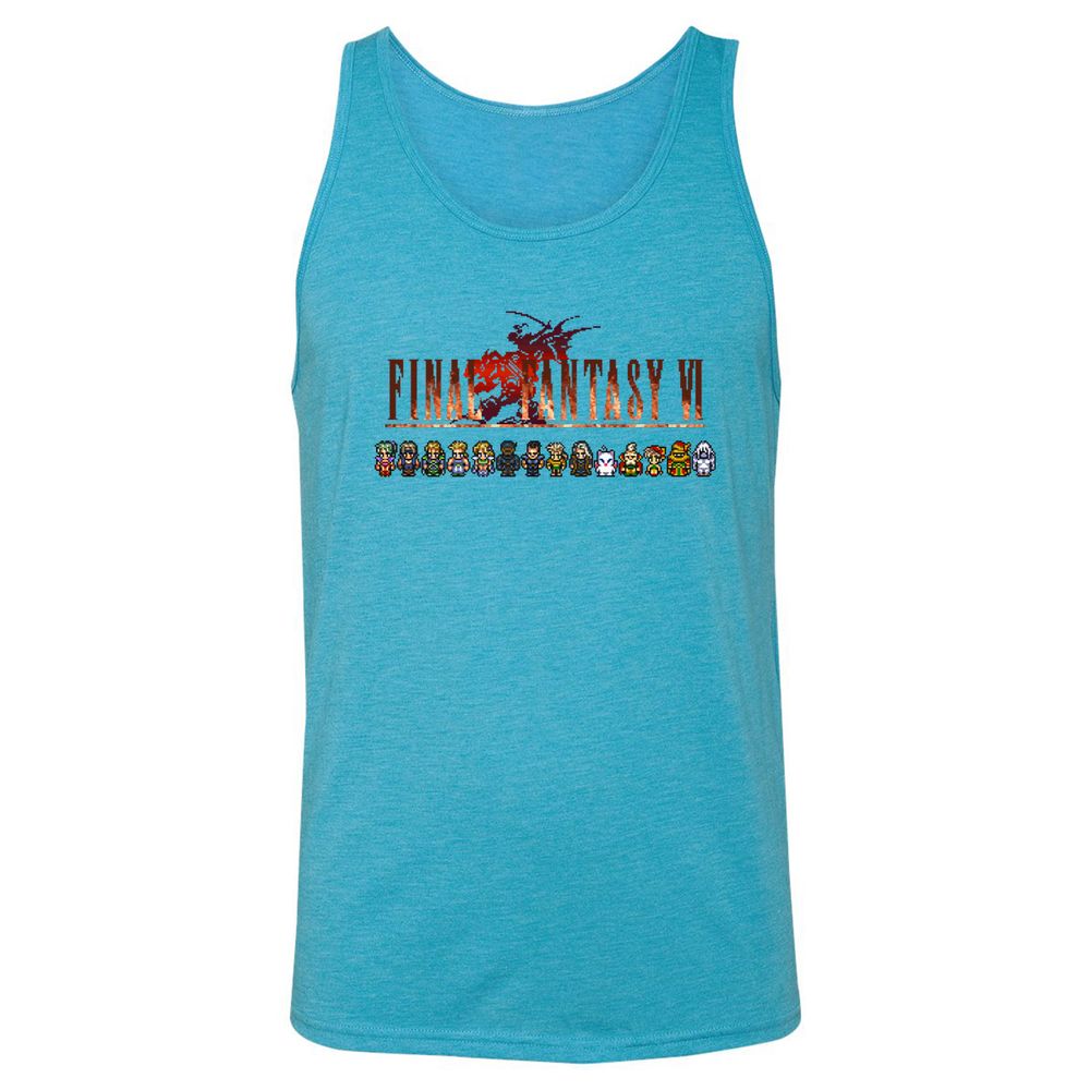 Unisex Jersey Tank - PHMQXJVC - Aqua Triblend - 3