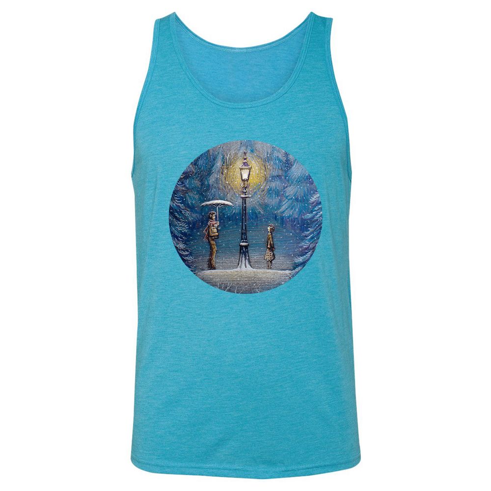 Unisex Jersey Tank - U6QP4DLT - Aqua Triblend - 3