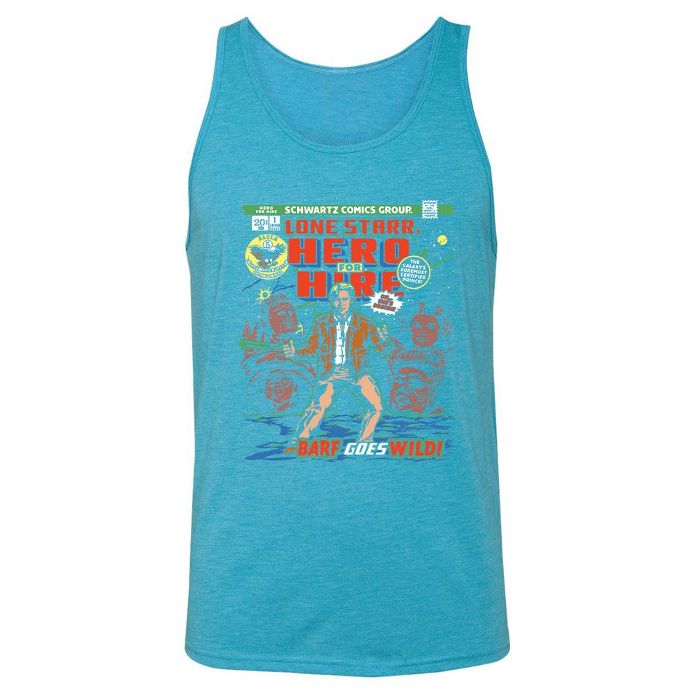 Unisex Jersey Tank - 1SVC3U9J - Aqua Triblend - 3
