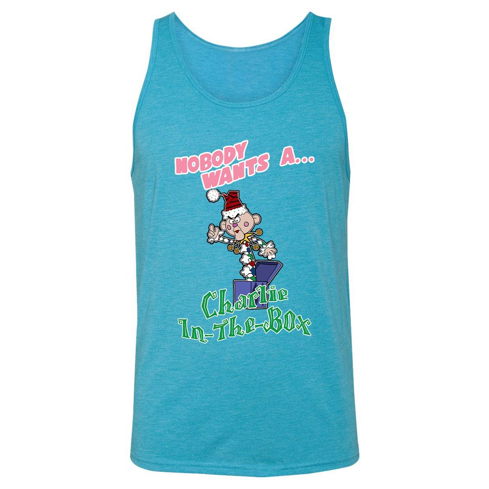 Unisex Jersey Tank - LUR51ZZ9 - Aqua Triblend - 3