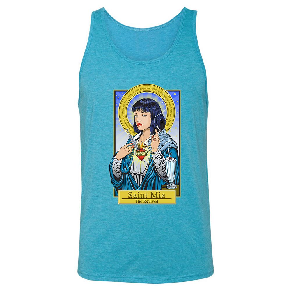 Unisex Jersey Tank - 26AXZPEC - Aqua Triblend - 3