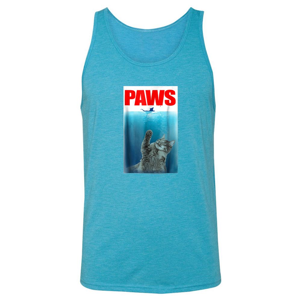 Unisex Jersey Tank - CSXPQUSM - Aqua Triblend - 3