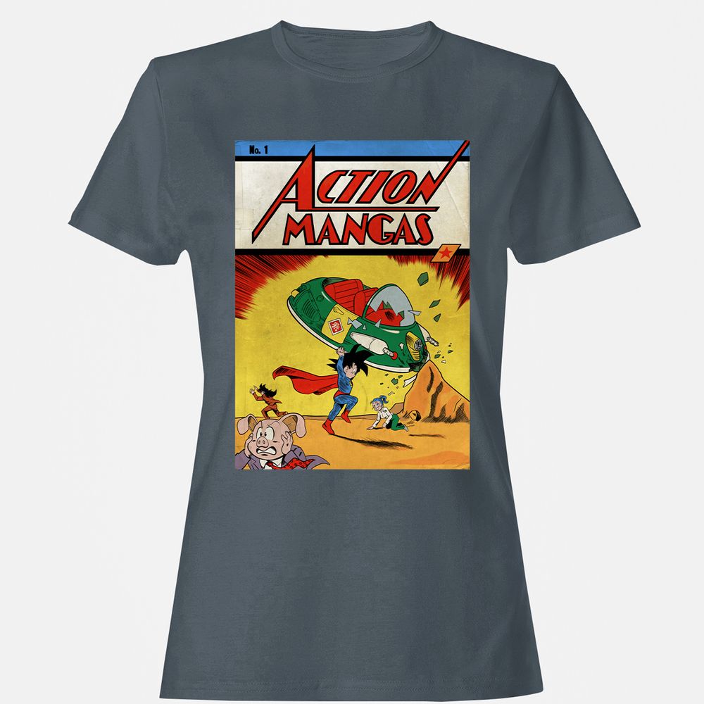 Women's T-Shirt - AKBJNXLG - Charcoal - 3