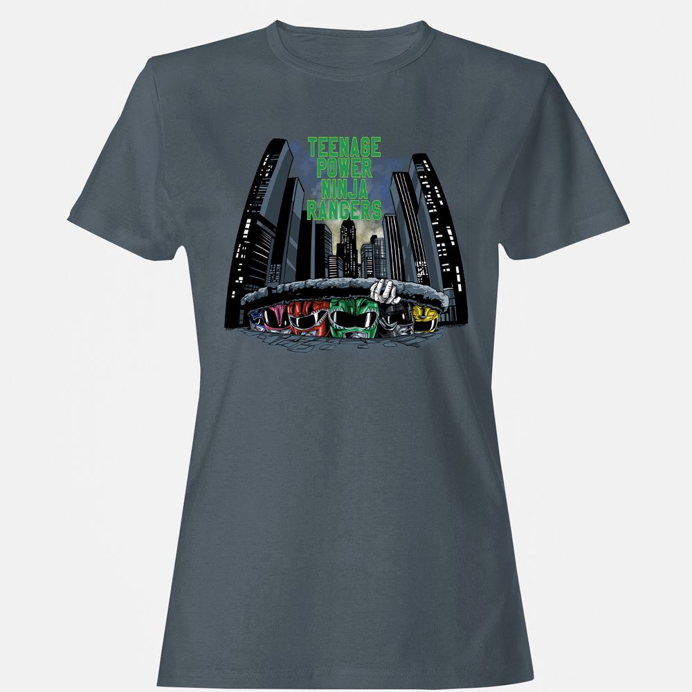 Women's T-Shirt - 3YFZJAGQ - Charcoal - 3