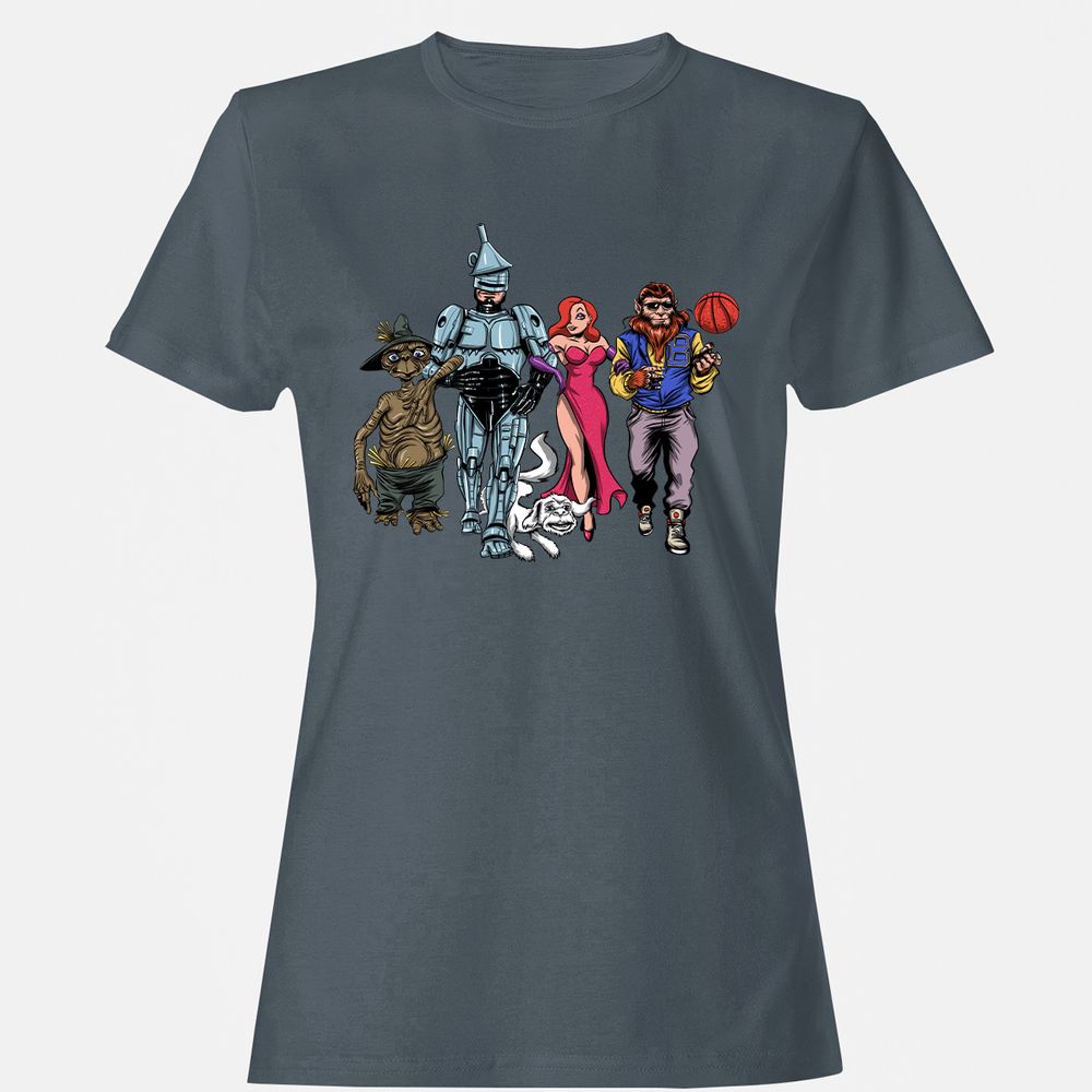 Women's T-Shirt - 6HS9C8U5 - Charcoal - 3