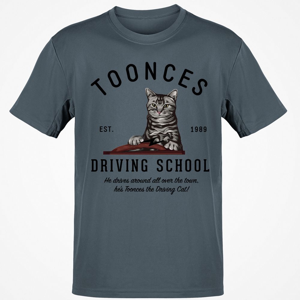 Funny Cat Driving School - Charcoal - 3