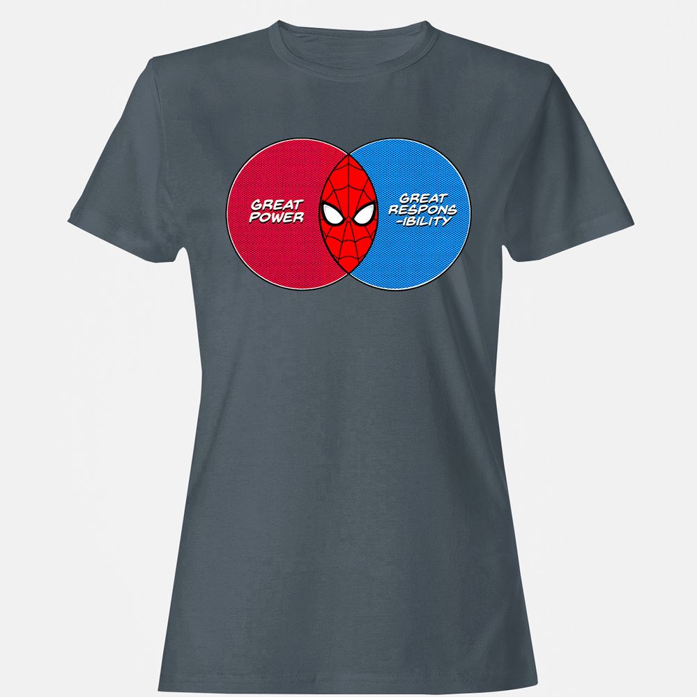 Women's T-Shirt - 5FCXRV93 - Charcoal - 3