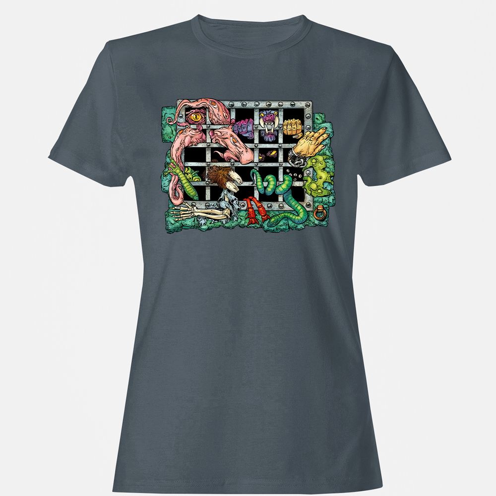 Women's T-Shirt - 59ZDEWYX - Charcoal - 3