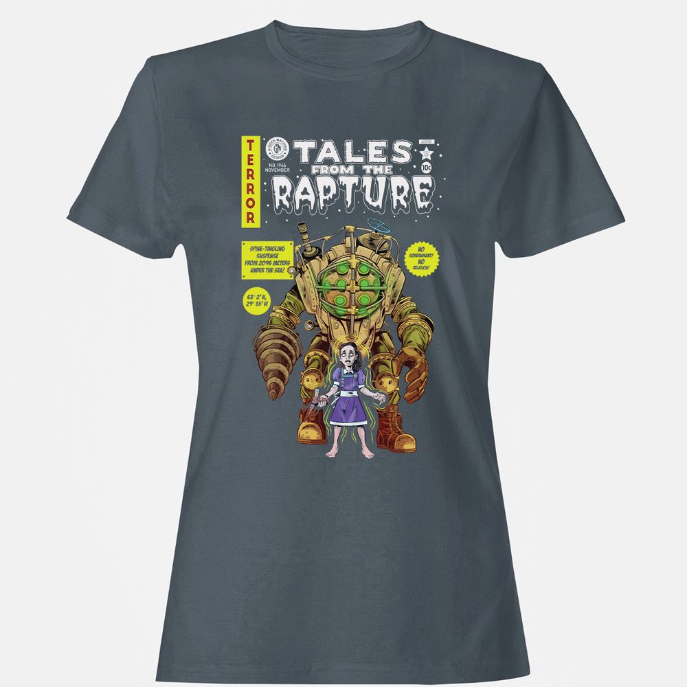 Women's T-Shirt - 96FZEA7Q - Charcoal - 3
