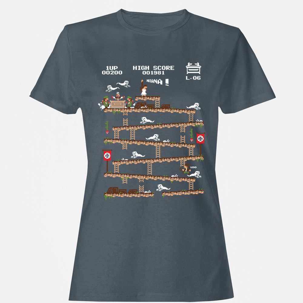 Women's T-Shirt - C2ZMHMT7 - Charcoal - 3