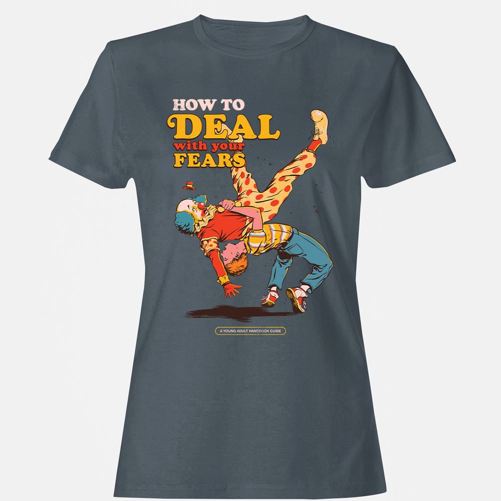 Women's T-Shirt - 9KQPAYHL - Charcoal - 3