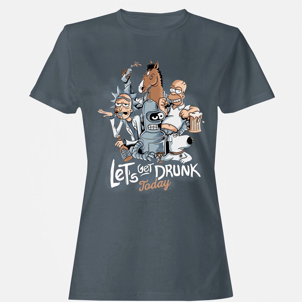 Women's T-Shirt - DHL9WV2K - Charcoal - 3