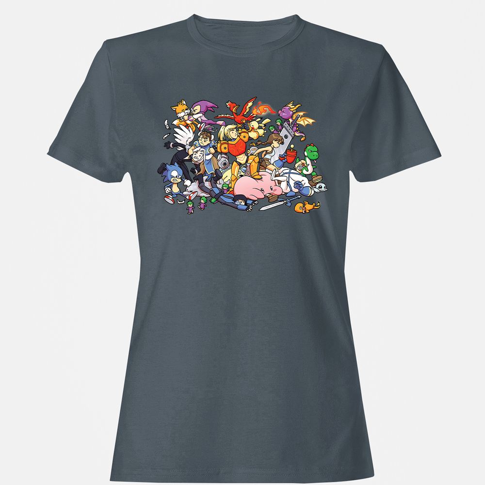 Women's T-Shirt - 197MLCMZ - Charcoal - 3